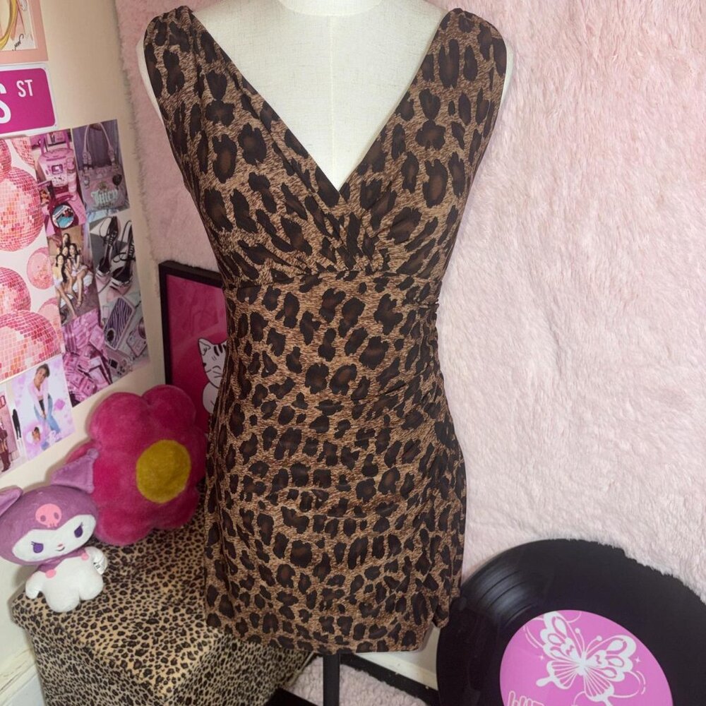 Ralph Lauren leopard print wrap dress
